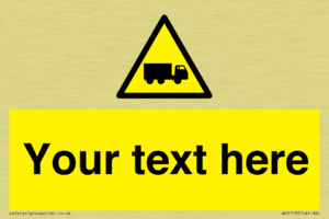 Custom Lorry Hazard Sign